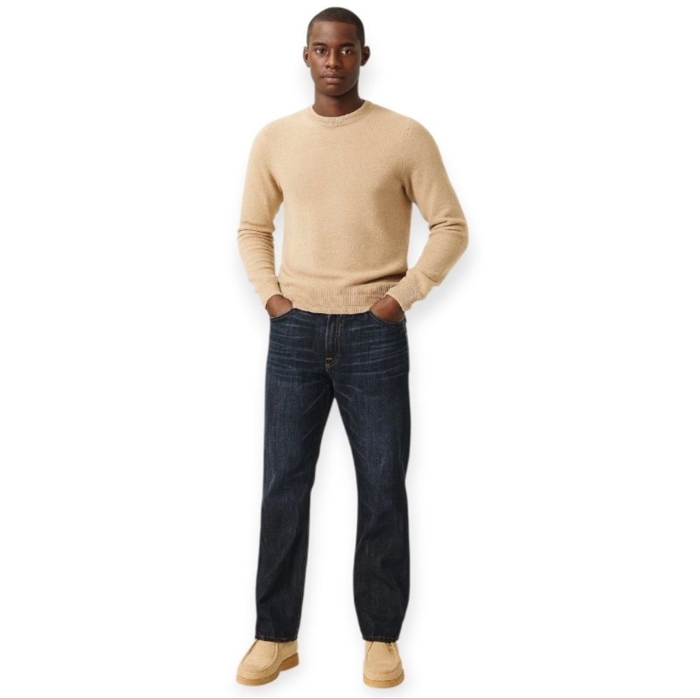 J Brand Walker Relaxed Straight Preppy Gorpcore Blue Denim Jeans - Men's